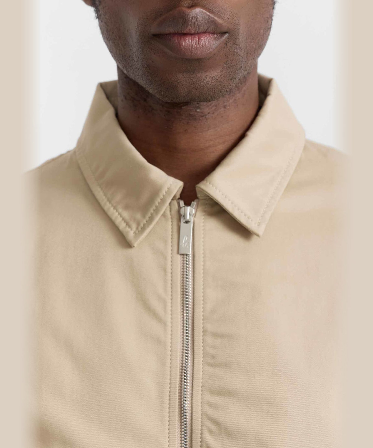 HOMME メンズ メンズ フォトプリント 長袖 ジャケット "Chet" ベージュ