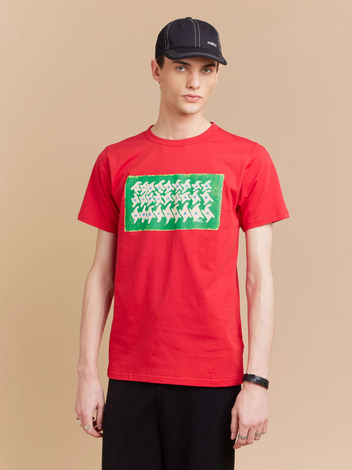 HOMME メンズ 【Outlet】SEM0 TS BRANDO MC アーティスト Tシャツ レッド