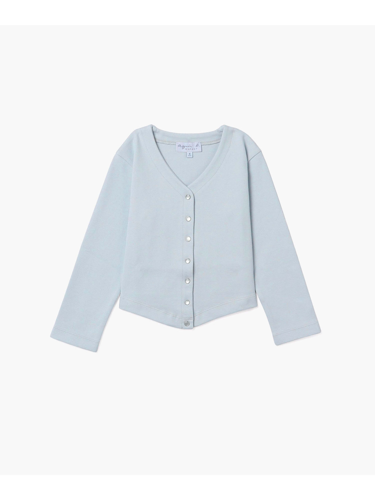 ENFANT ガールズ  J630 E CARDIGAN キッズ Vネックカーディガン グレー系その他