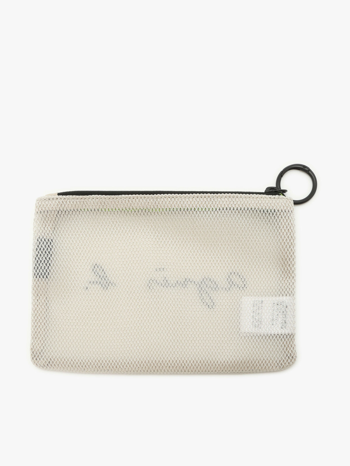 VOYAGE メンズ バッグ＆ウォレット ロゴ ナイロン スモール ポーチ ZAH03-02 オフホワイト