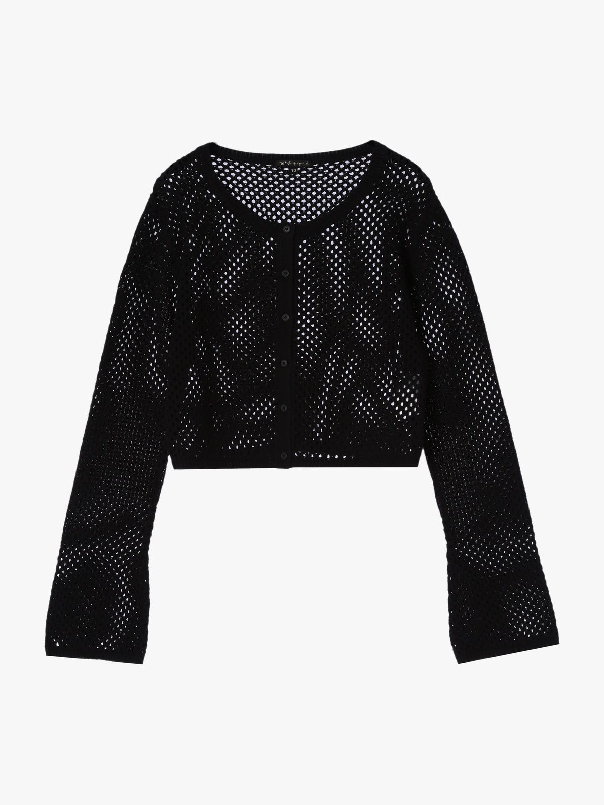 To b. by agnès b. 【Outlet】メッシュニットボレロ ブラック