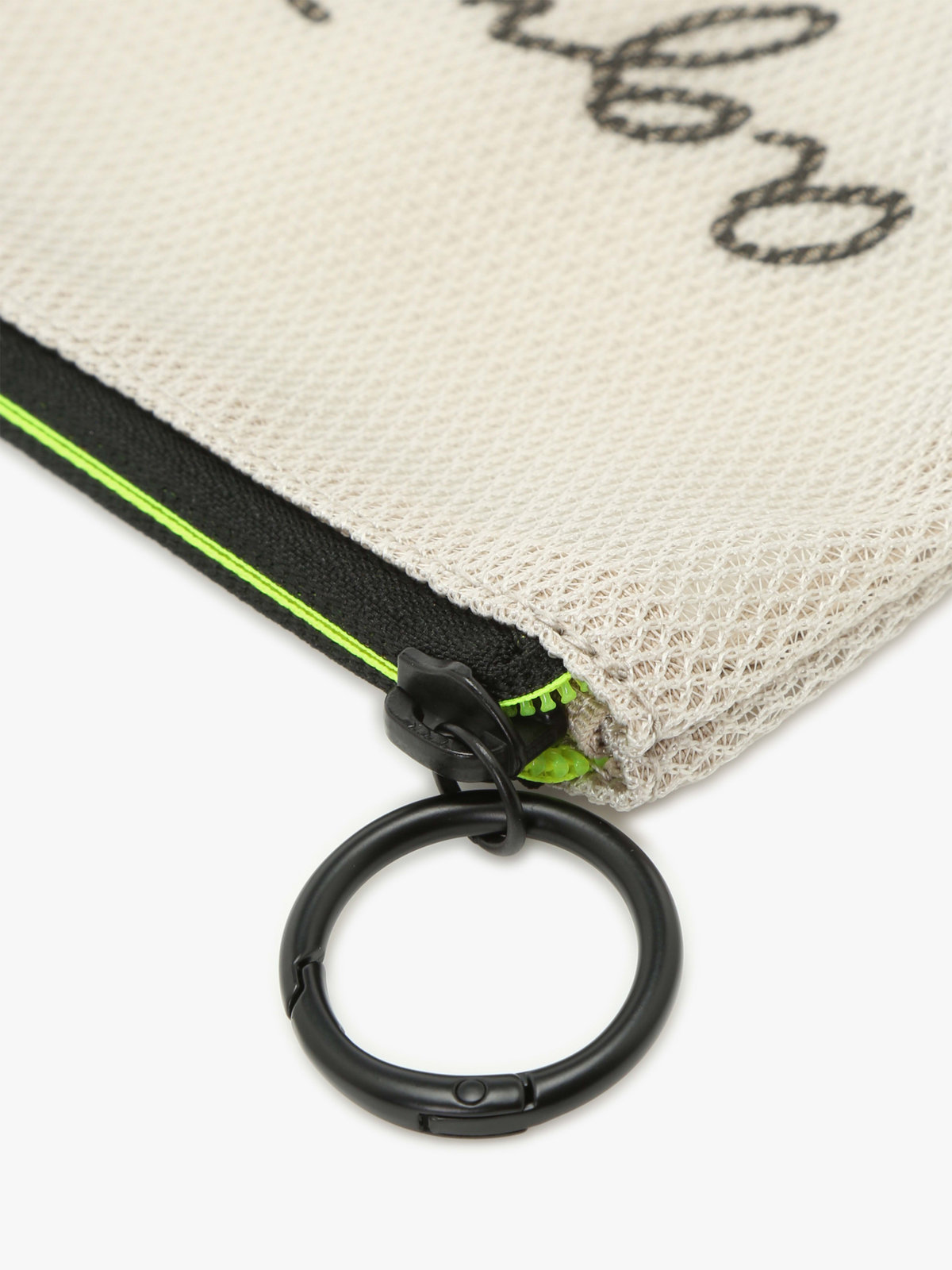 VOYAGE メンズ バッグ＆ウォレット ロゴ ナイロン スモール ポーチ ZAH03-02 オフホワイト