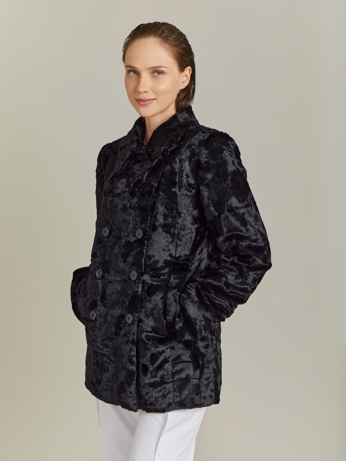 FEMME ウィメンズ 【Outlet】UT68 CABAN ジャケット ブラック