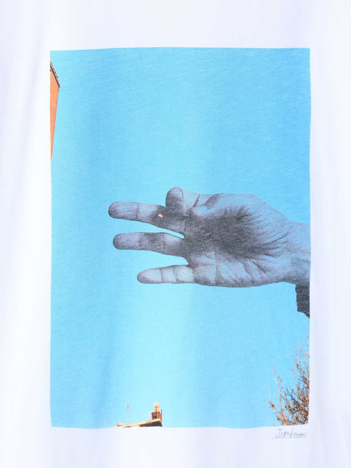 HOMME メンズ SEV0 TS BRANDO アーティストTシャツ Jiro Konami ホワイト