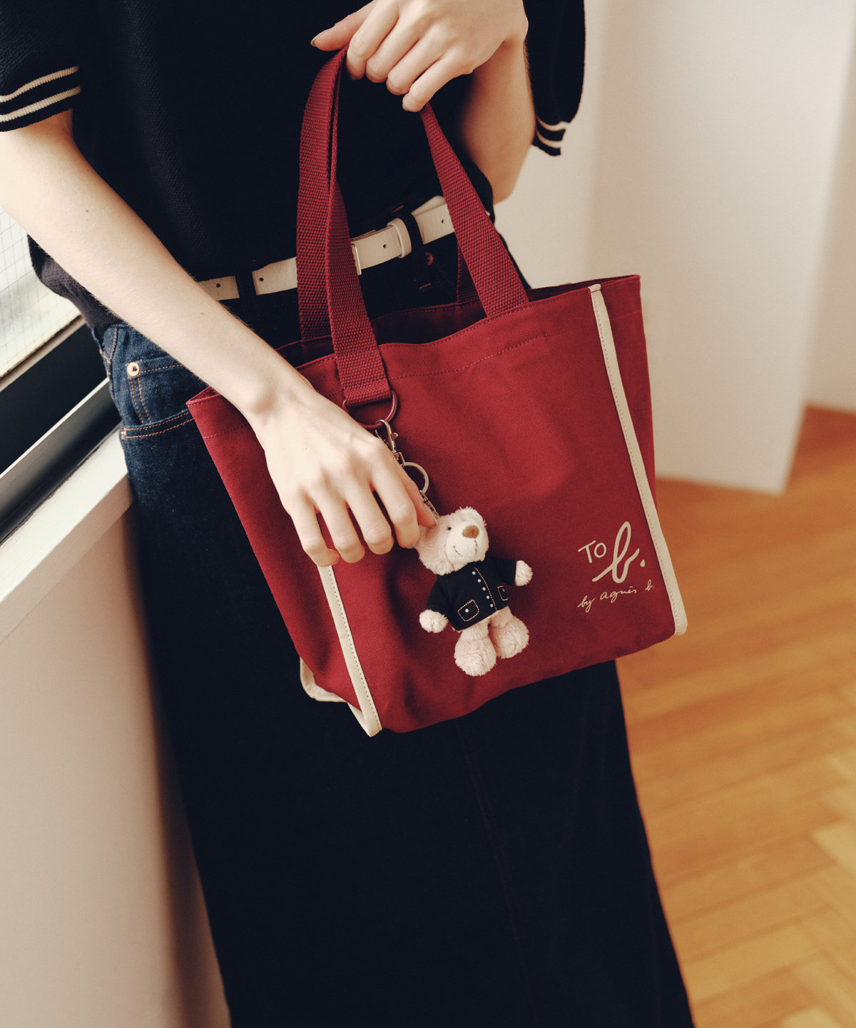 To b. by agnès b. To b. by agnes b.× green label relaxing × NICI アニマルチャーム "ラブベア" ベージュ