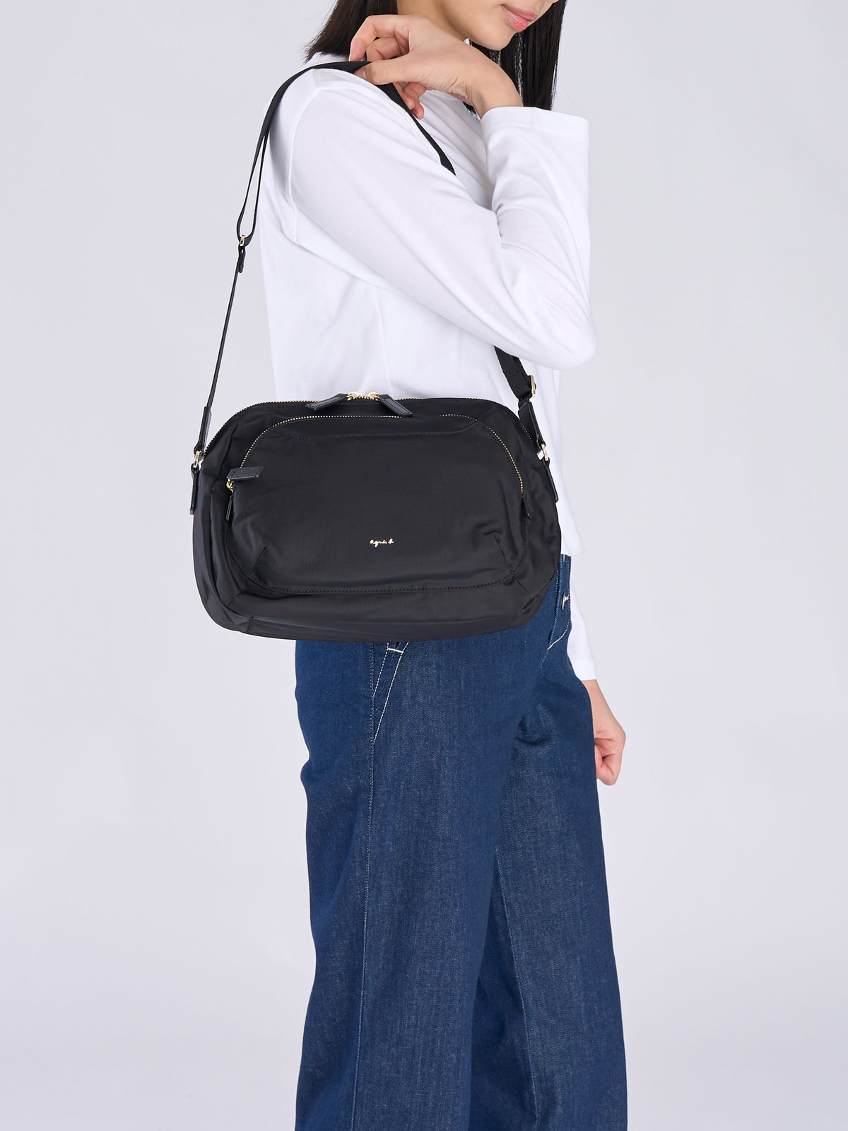 VOYAGE ウィメンズ バッグ＆ウォレット ナイロンショルダーバッグ ”Maron” FT03A-05 ブラック