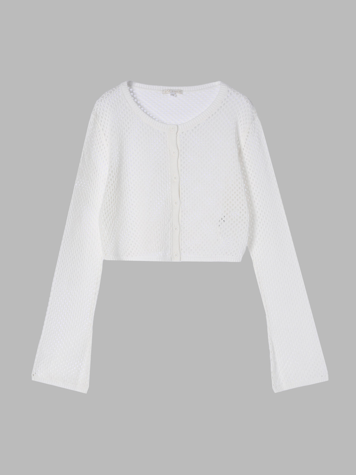 To b. by agnès b. 【Outlet】メッシュニットボレロ ホワイト