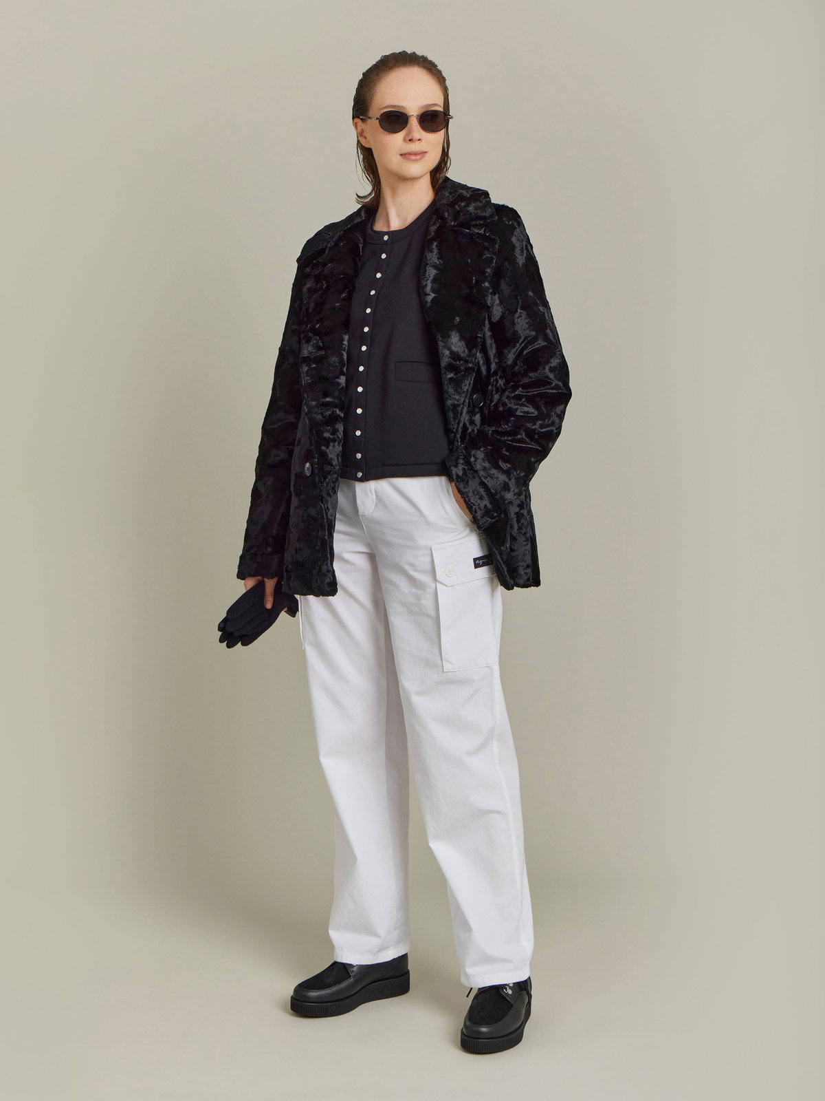 FEMME ウィメンズ 【Outlet】UT68 CABAN ジャケット ブラック