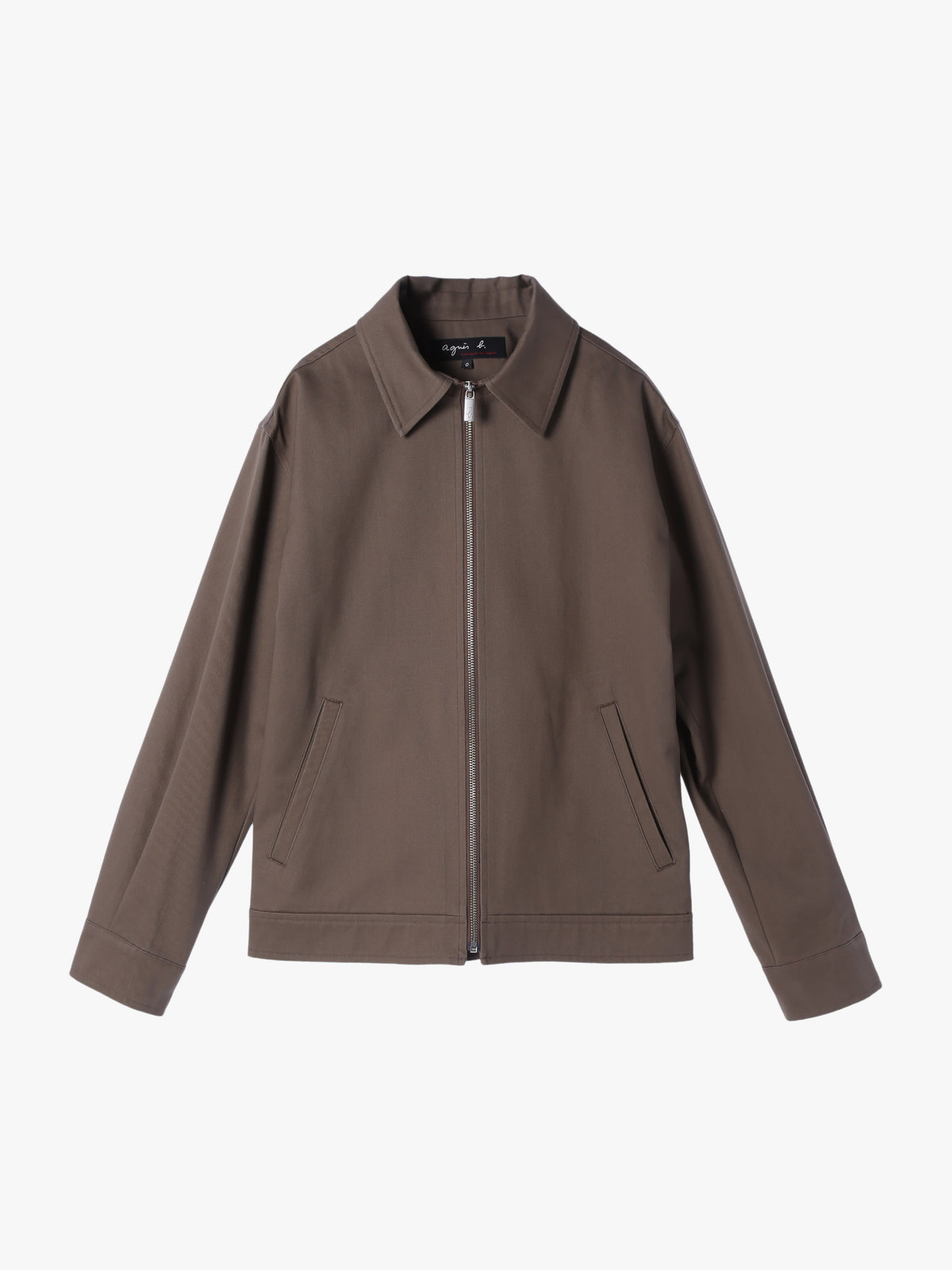 HOMME メンズ メンズ コットン 長袖 ジップアップジャケット ”Chet” グレー系その他