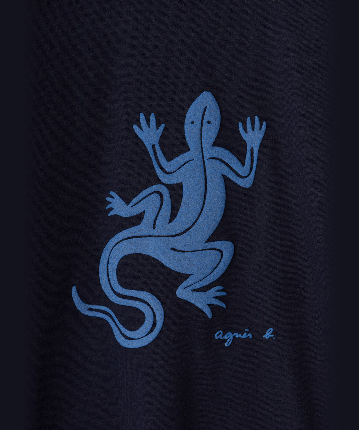 ENFANT ユニセックス キッズ ロゴ アイコニック プリント コットン 長袖 Tシャツ "Lezard" ブルー系その他