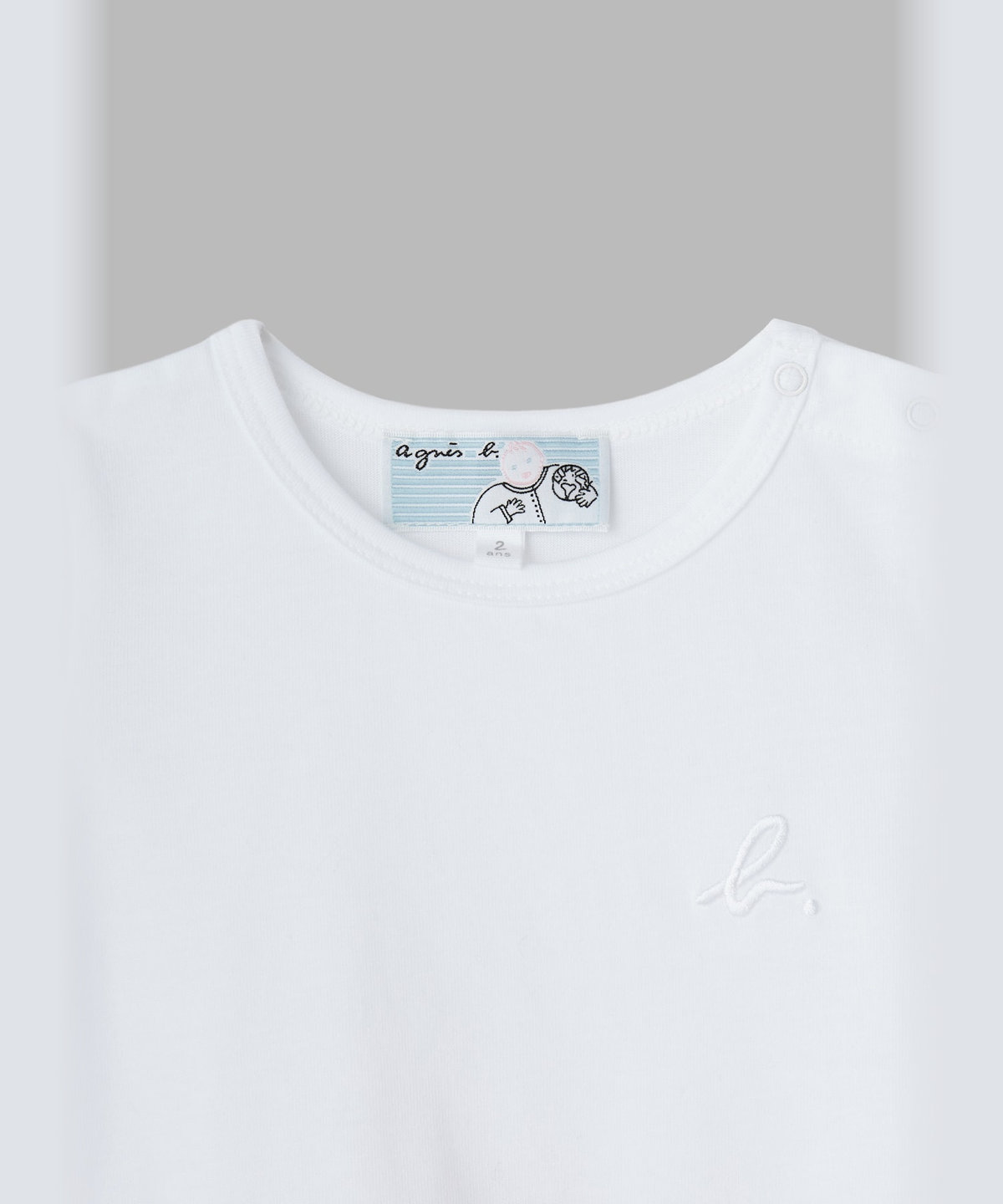 ENFANT ベビー ベビー フラワープリント "b." ロゴ 刺繍 コットン 半袖 ワンピース "Hana" レッド