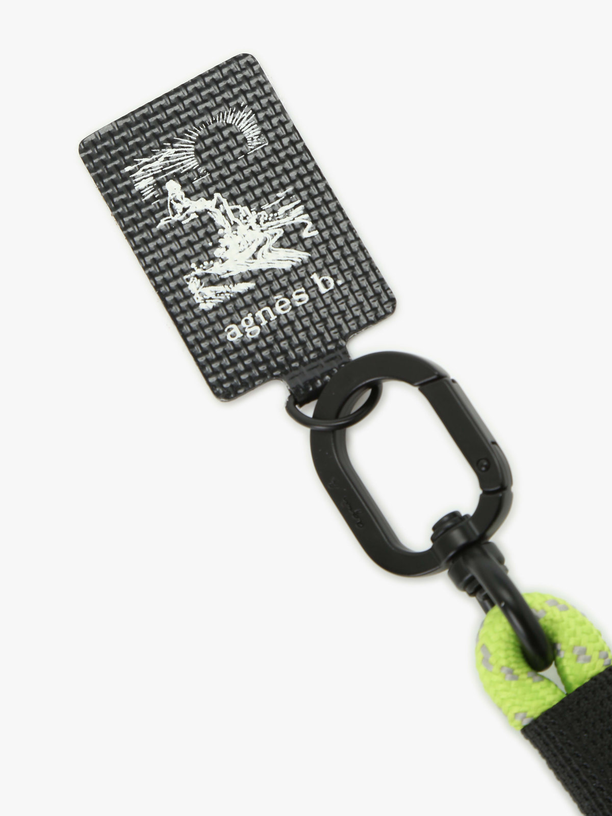 VOYAGE メンズ バッグ＆ウォレット ロング モバイルストラップ ”Trip” ZAH09-01 ブラック×イエロー