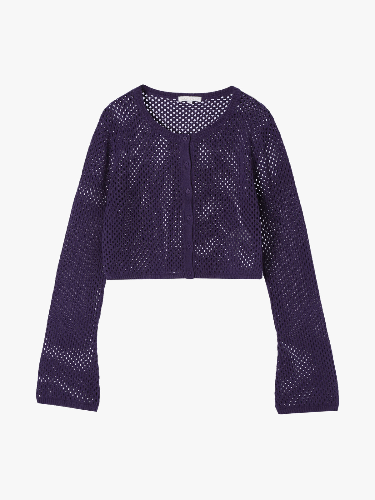 To b. by agnès b. 【Outlet】メッシュニットボレロ パープル