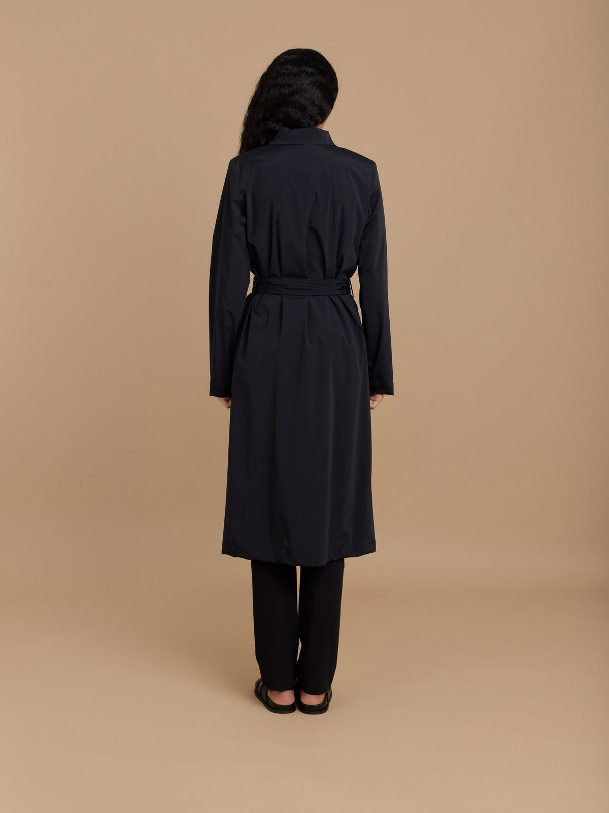 FEMME ウィメンズ 【Outlet】ベルト付きコート ブラック