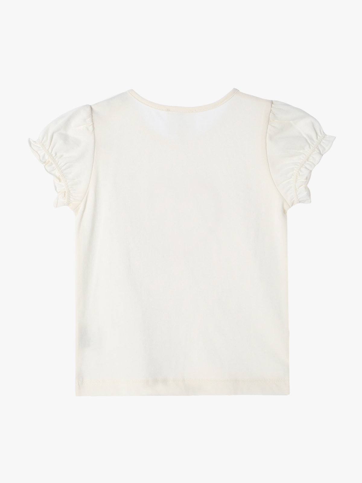 ENFANT ベビー ベビー ハートプリント コットン 半袖 Tシャツ ホワイト