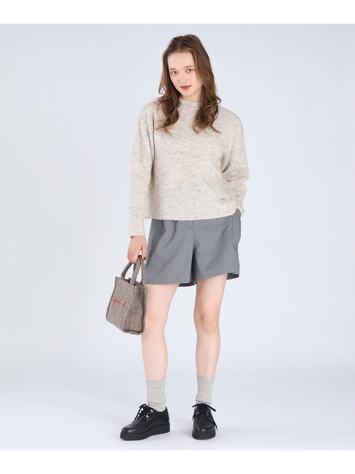 To b. by agnès b. 【Outlet】メランジニット ベージュ