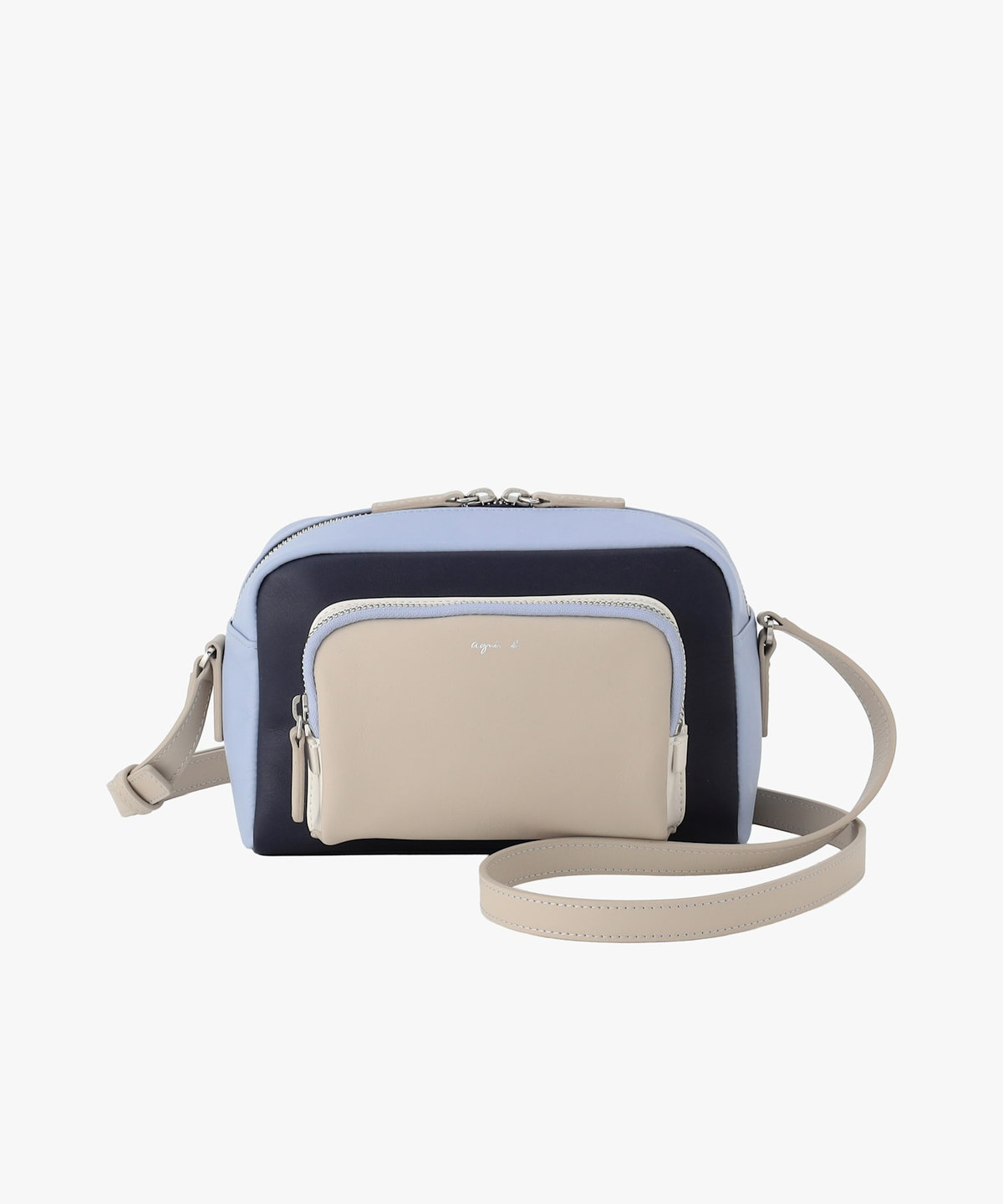 VOYAGE ウィメンズ バッグ＆ウォレット レザー ショルダーバッグ "Angele" NS14Gー02 ネイビー