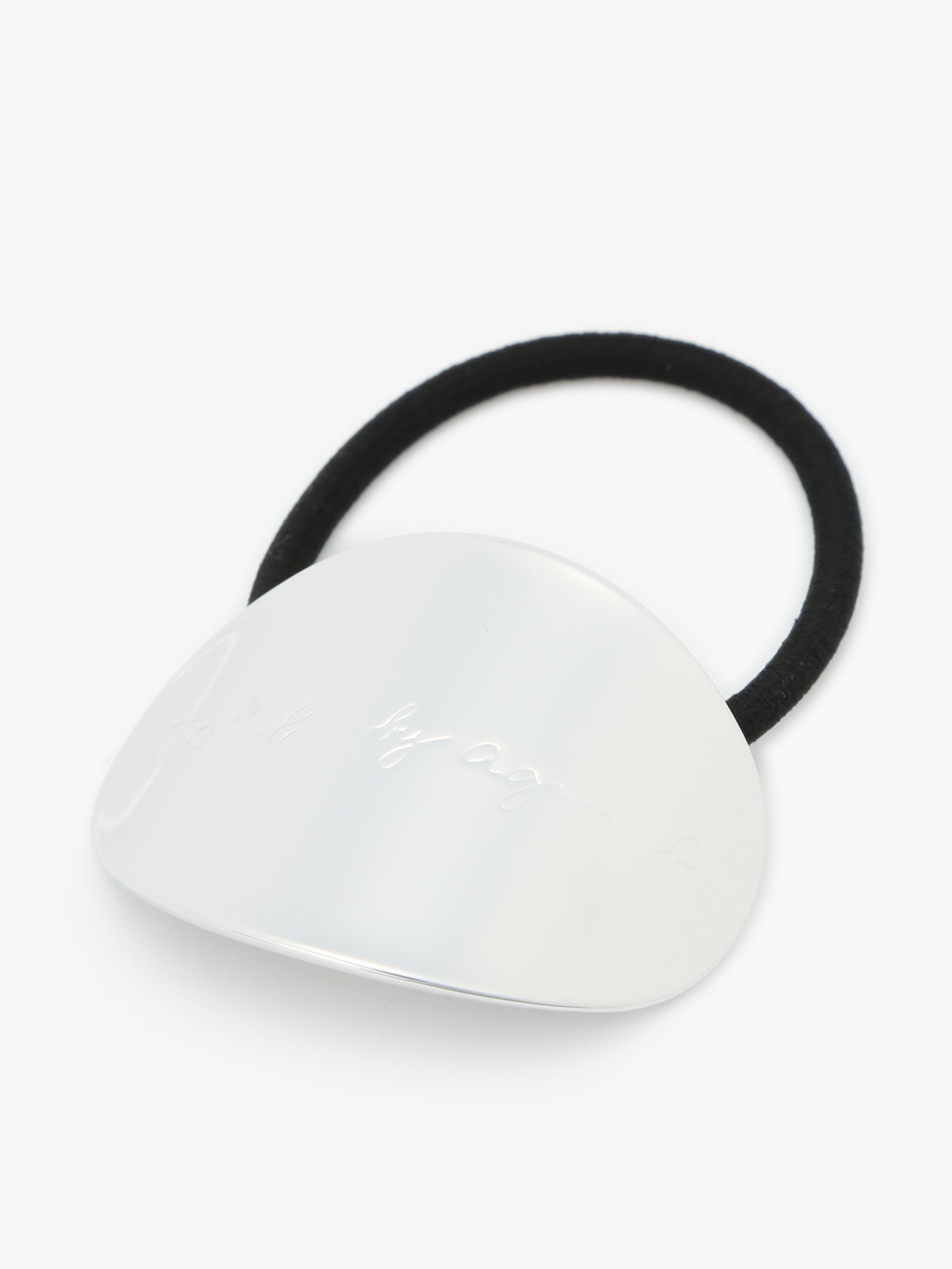 To b. by agnès b. メタルカーブ ヘアタイ シルバー