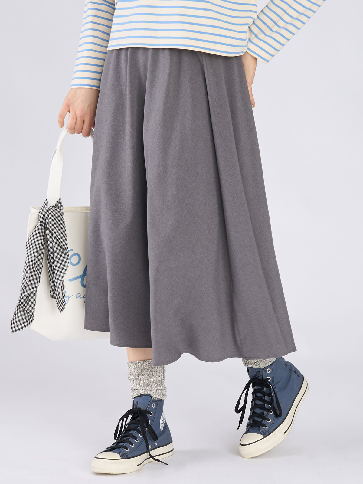 To b. by agnès b. フレアスカート グレー