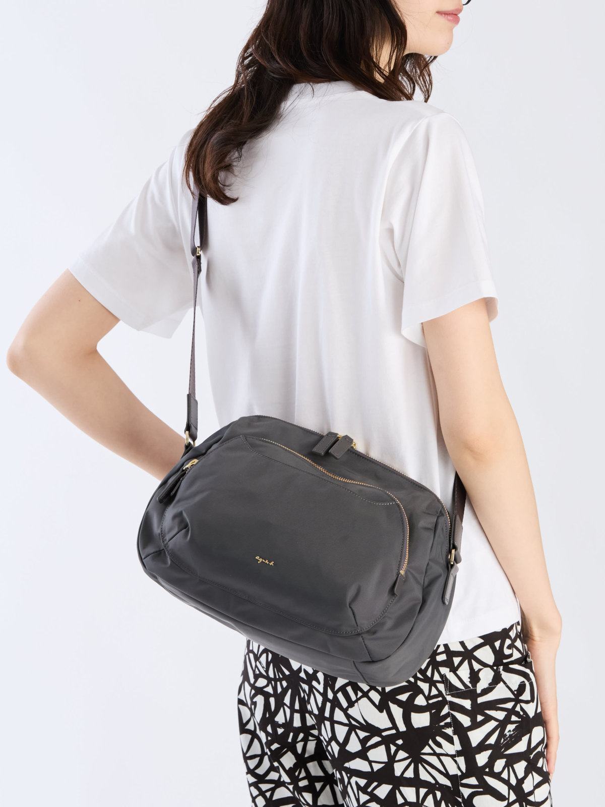 VOYAGE ウィメンズ バッグ＆ウォレット ナイロンショルダーバッグ ”Maron” FT03A-05 グレー