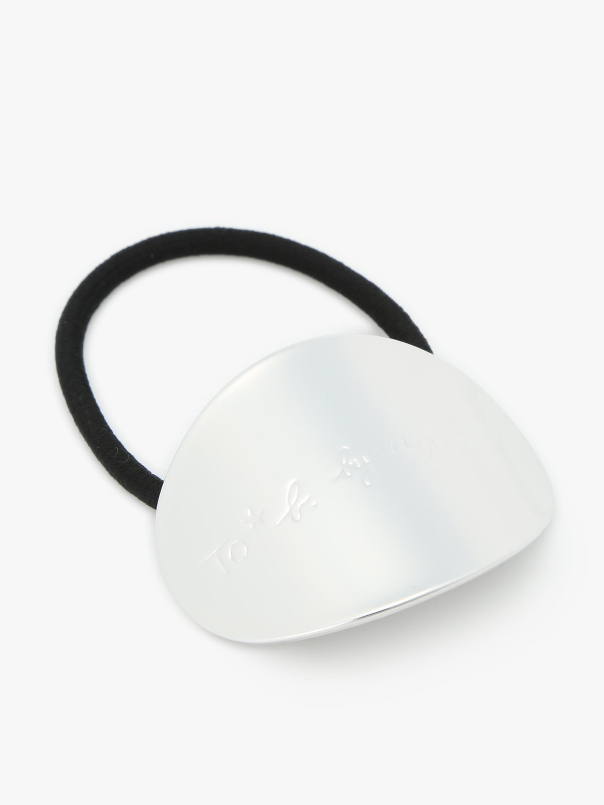 To b. by agnès b. メタルカーブ ヘアタイ シルバー