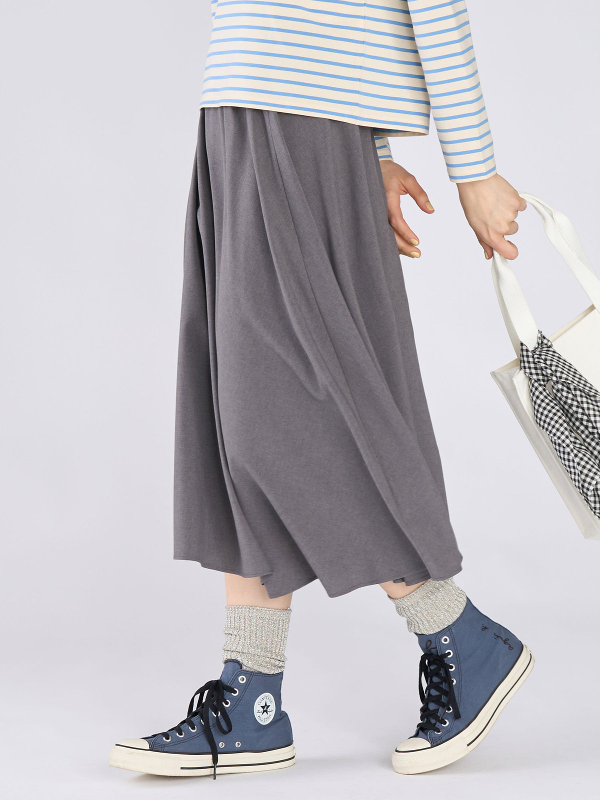 To b. by agnès b. フレアスカート グレー