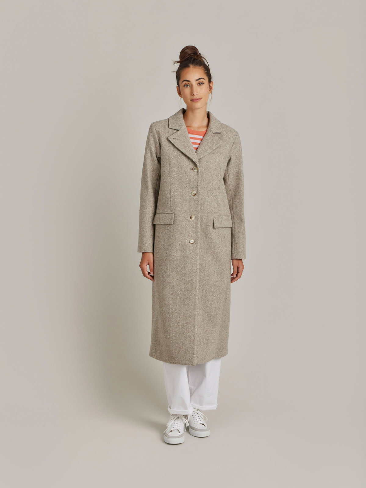 FEMME ウィメンズ 【Outlet】TU52 MANTEAU ウールコート ブラウン系その他