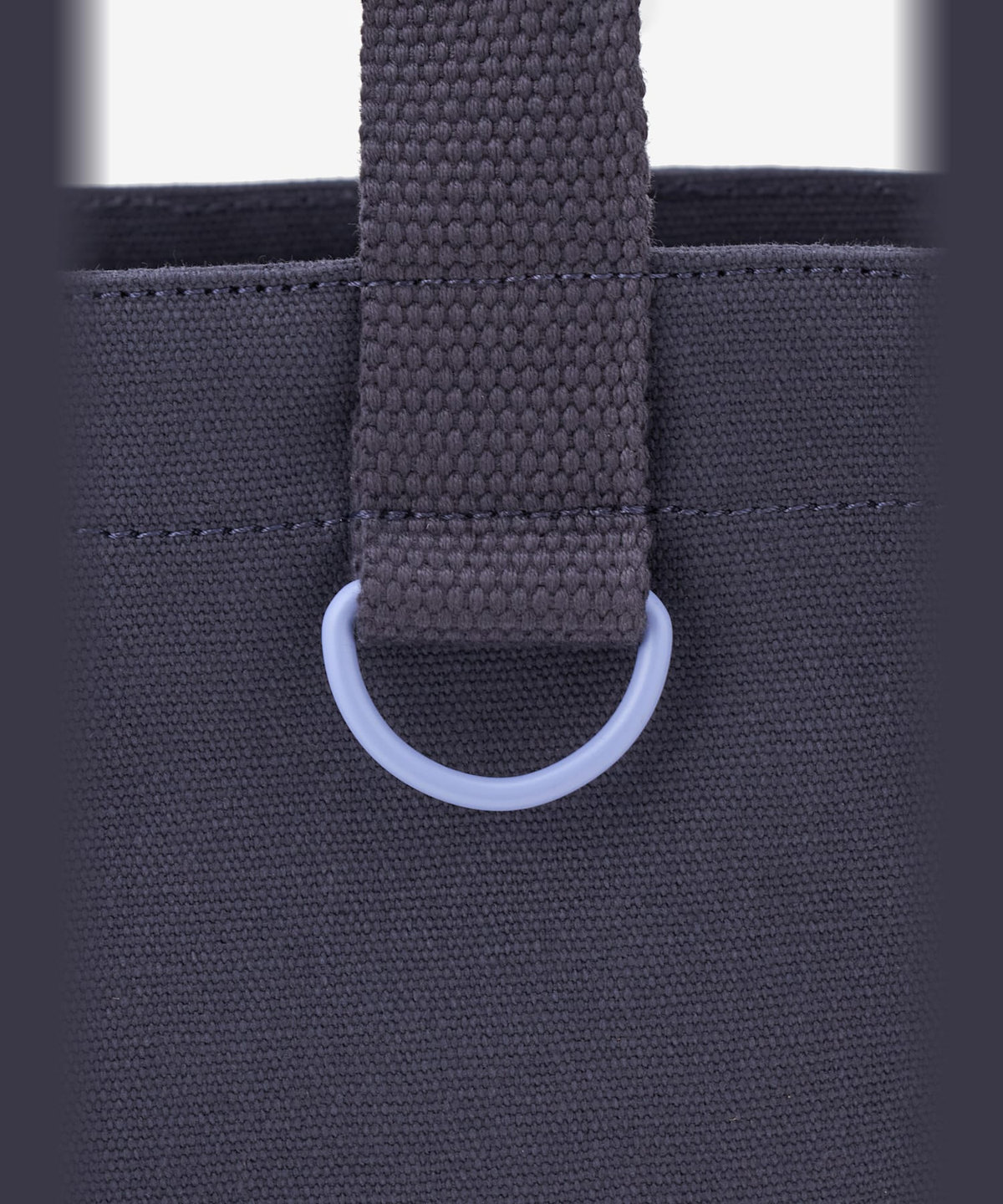 To b. by agnès b. コットン ロゴ ミニ トートバッグ ネイビー×レッド