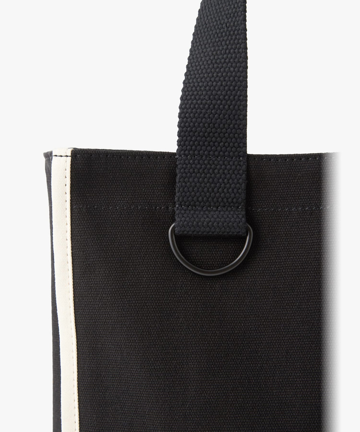 To b. by agnès b. To b. by agnes b.× green label relaxing コットン パイピング ミニトートバッグ ブラック