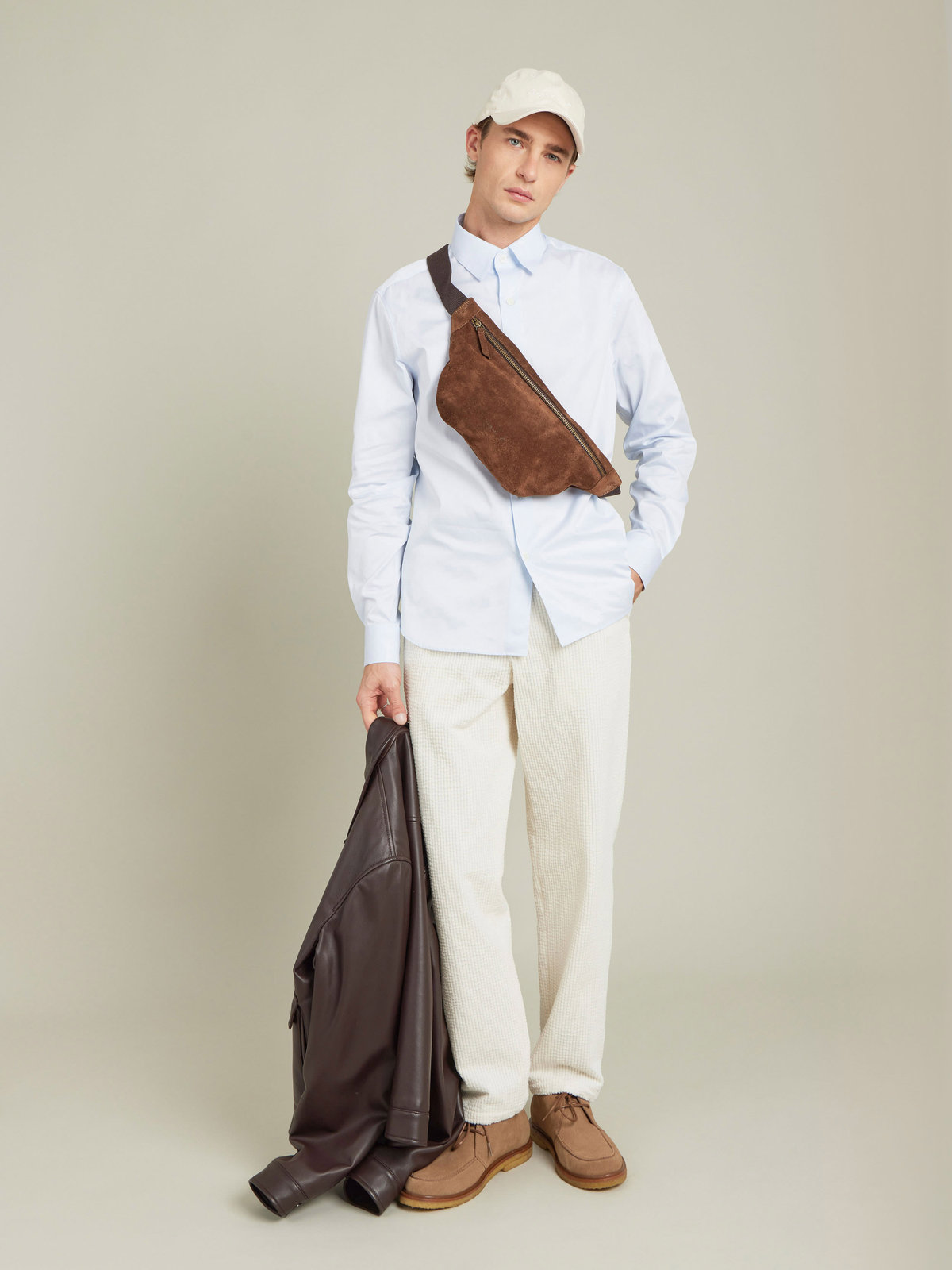 HOMME メンズ UQ36 CHEMISE シャツ ブルー