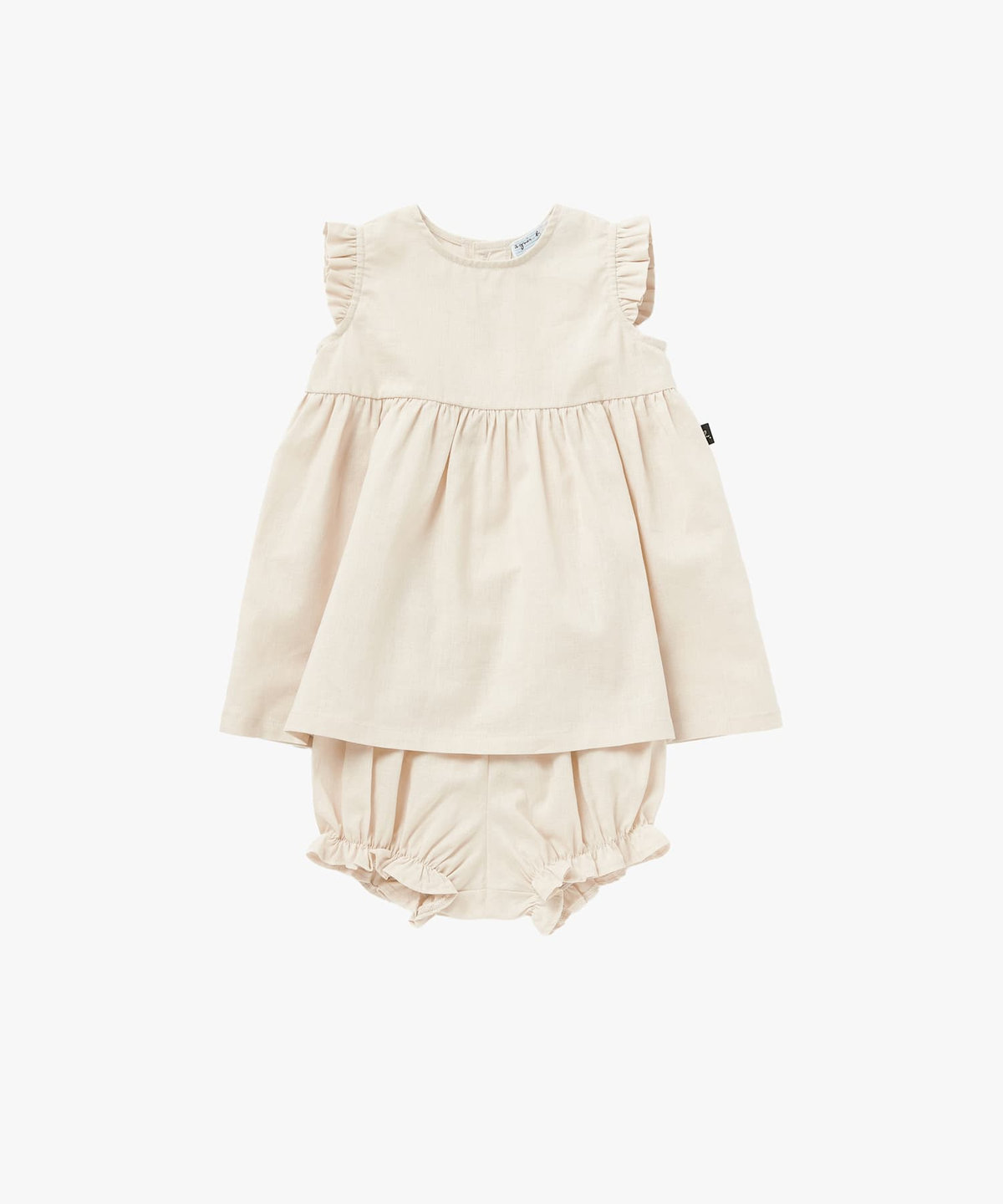 ENFANT ベビー ベビー コットンリネン ノースリーブ ワンピース ベージュ系その他