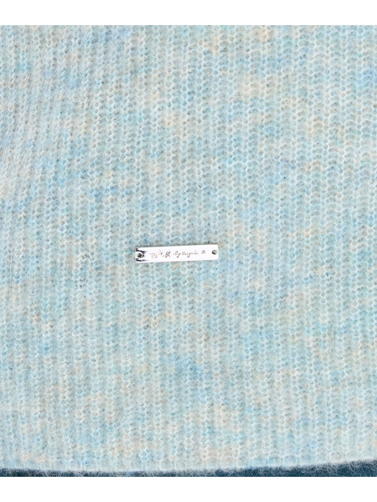 To b. by agnès b. 【Outlet】メランジニット ブルーグリーン