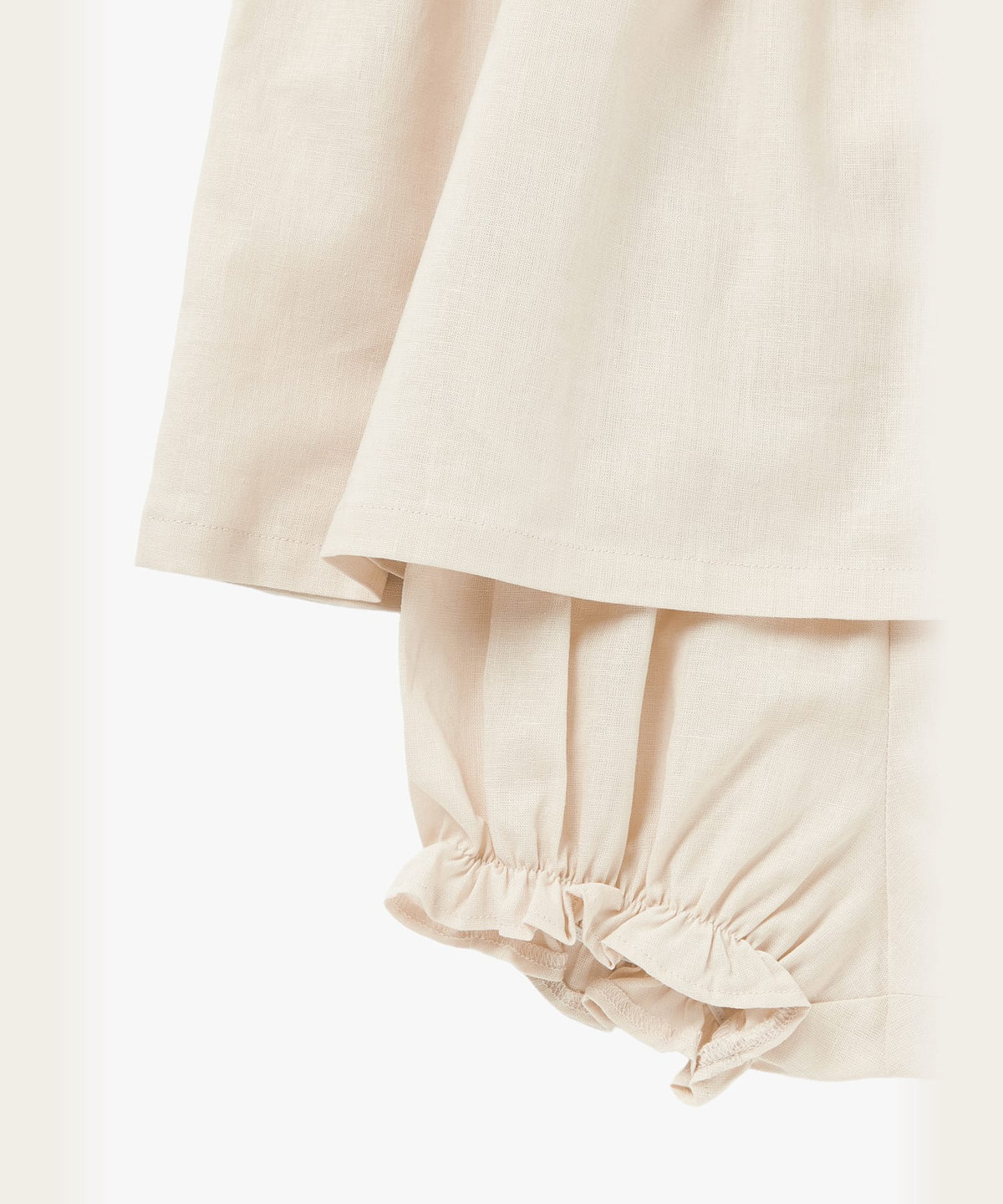 ENFANT ベビー ベビー コットンリネン ノースリーブ ワンピース ベージュ系その他