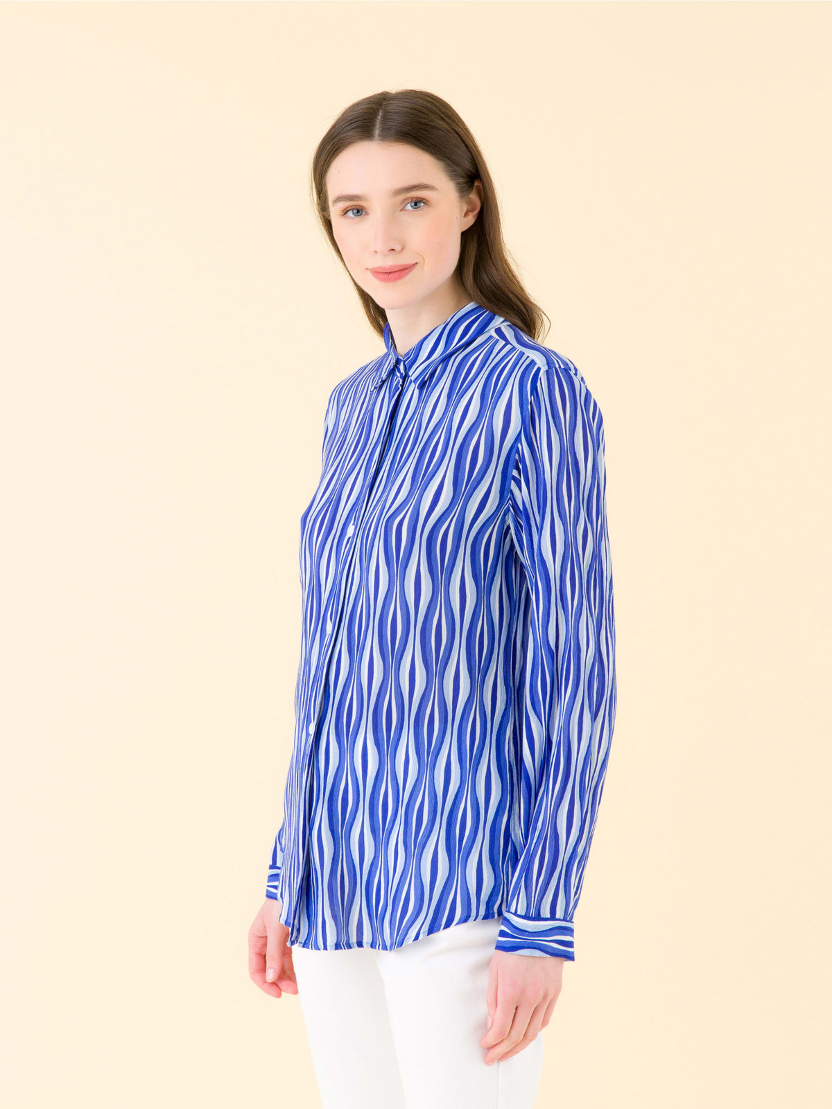 FEMME ウィメンズ  ICM4 CHEMISE シャツ ブルー