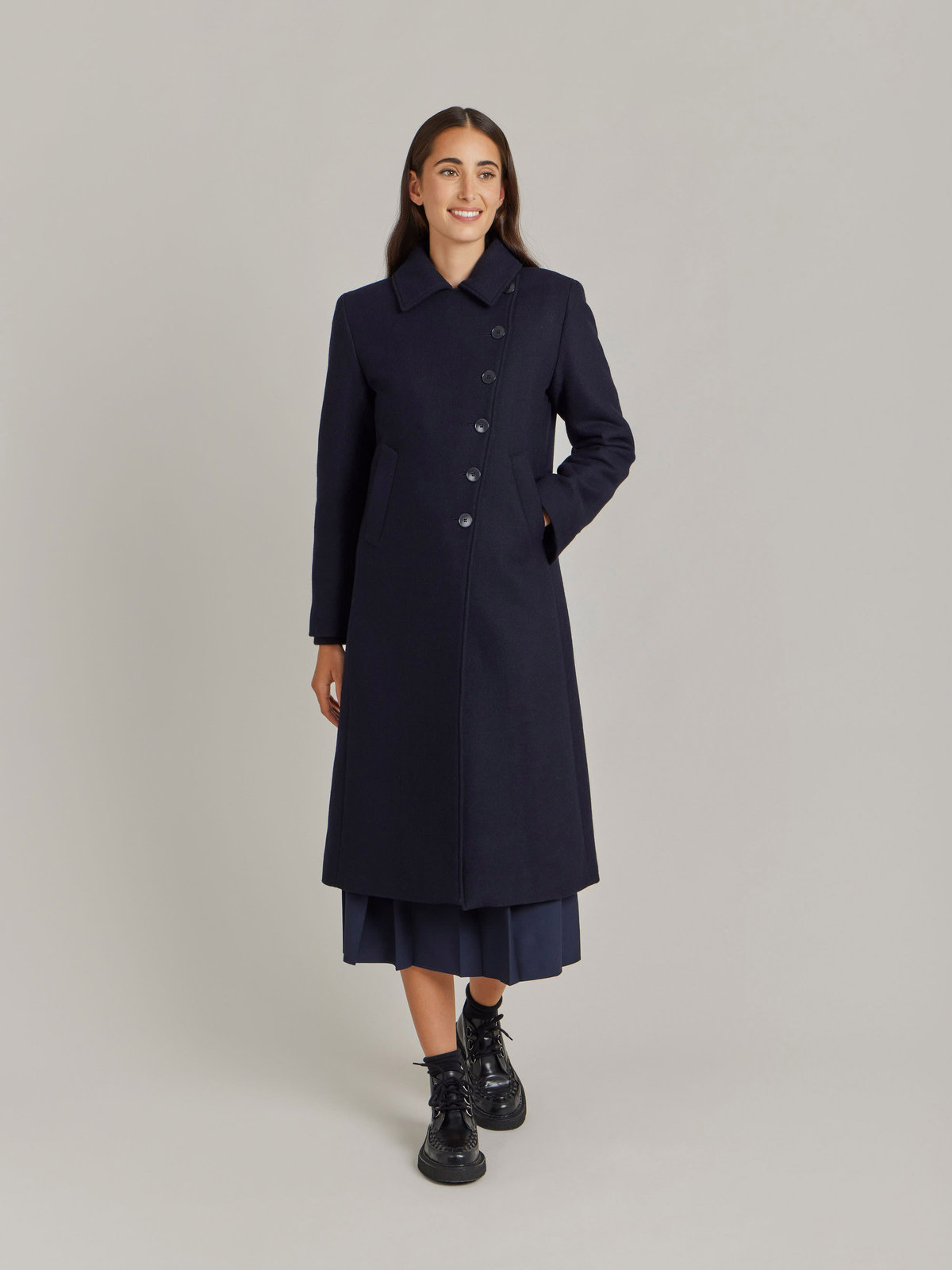 FEMME ウィメンズ 【Outlet】TU74 MANTEAU コート ブルー系その他