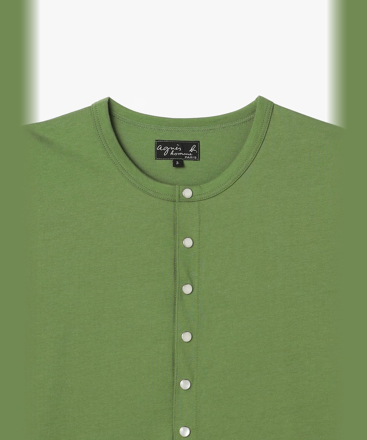 HOMME メンズ メンズ オーガニックコットン 長袖 カーディガンプレッション グリーン系その他