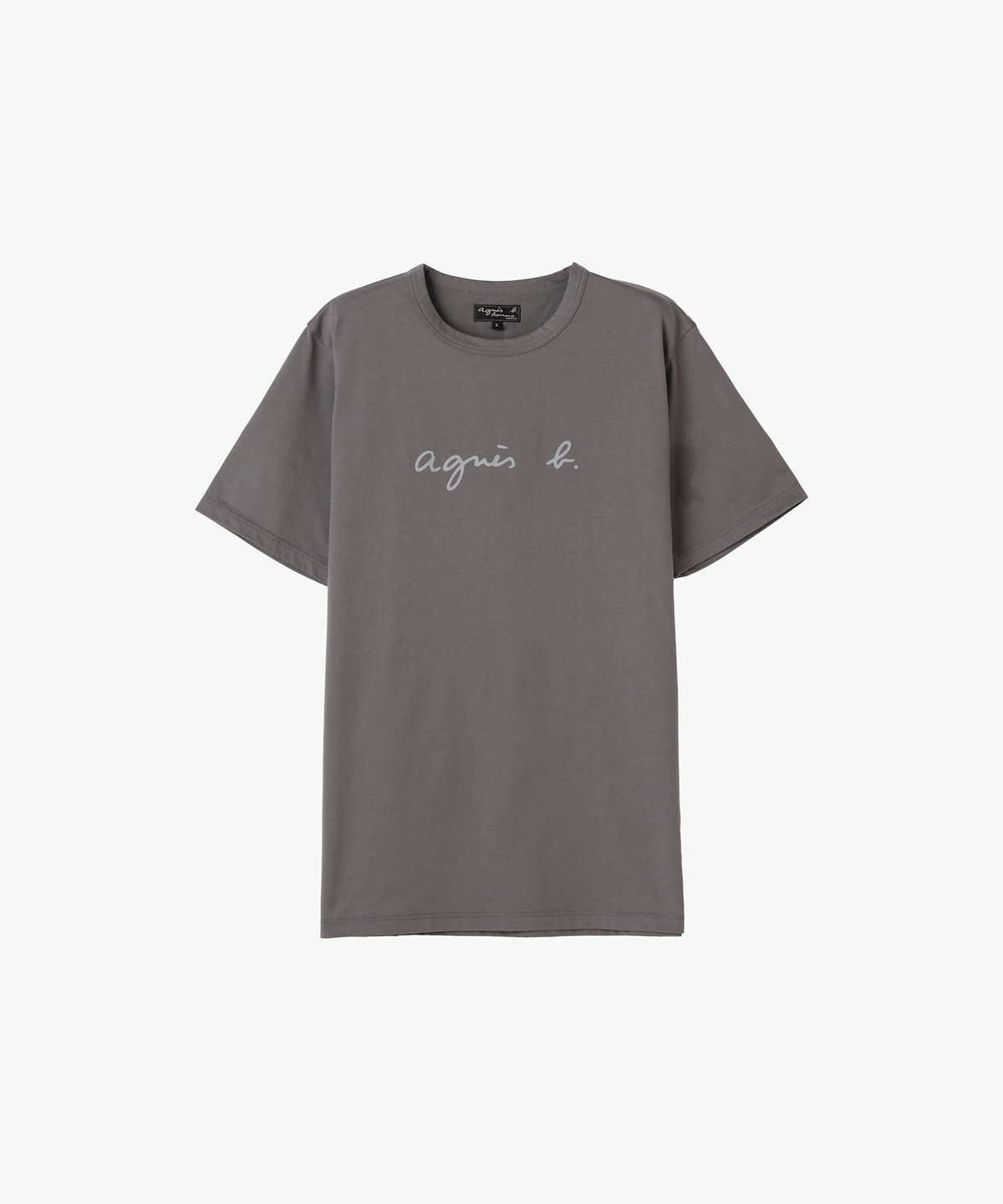 HOMME メンズ メンズ ロゴ プリント 半袖 Tシャツ "Brando" グレー