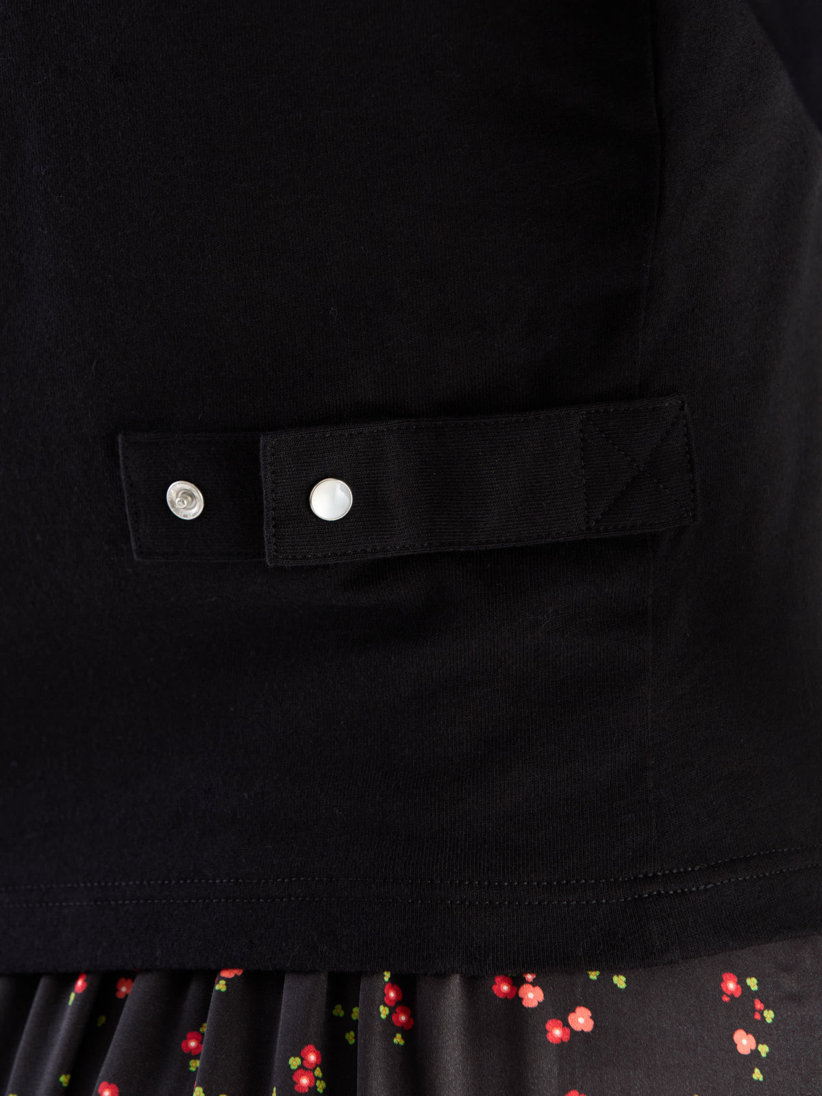 FEMME ウィメンズ オーガニックコットン 長袖 カーディガンプレッション ”Le Petit” ブラック