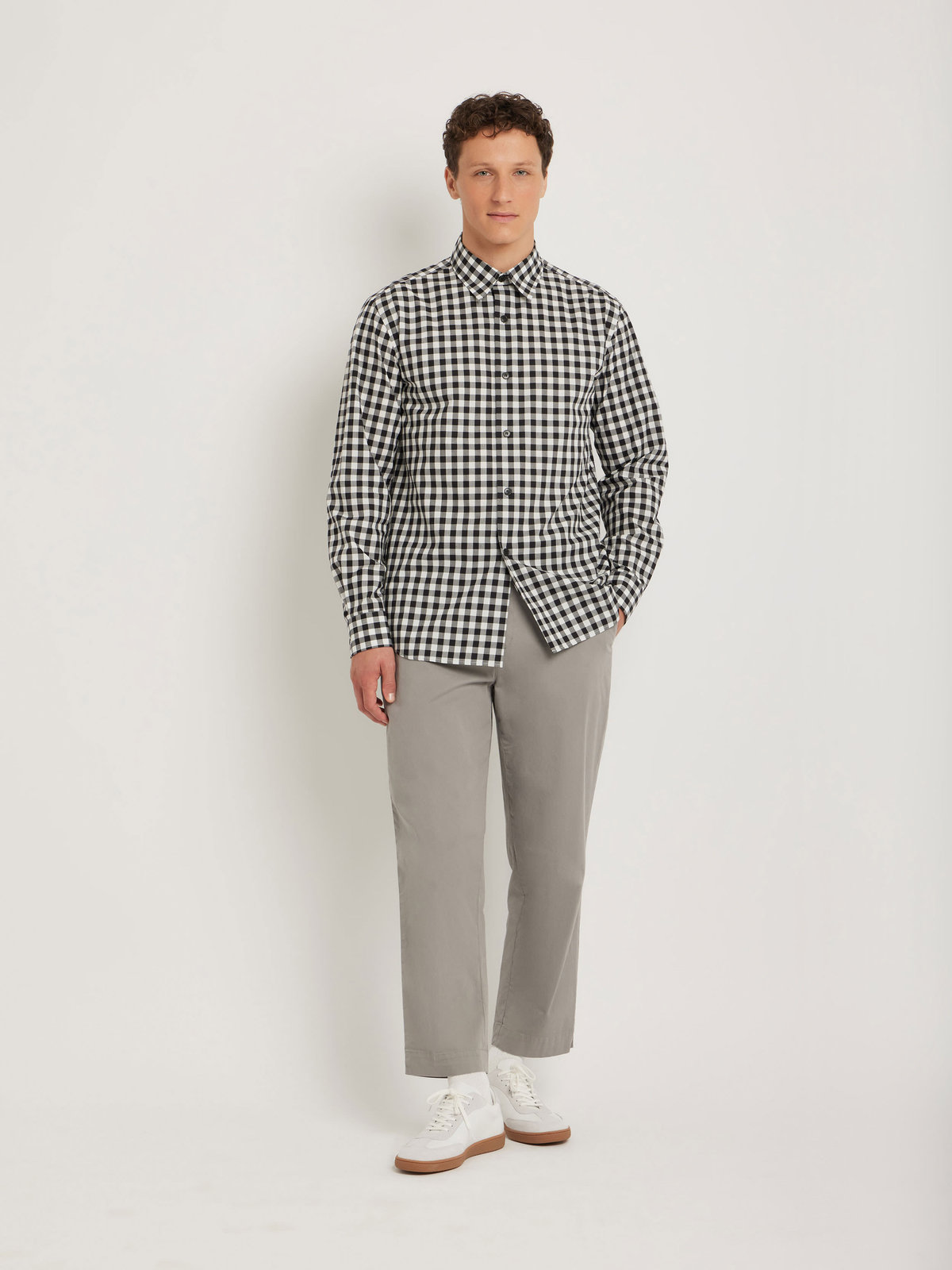 HOMME メンズ CAV1 CHEMISE ブラウス ブラック