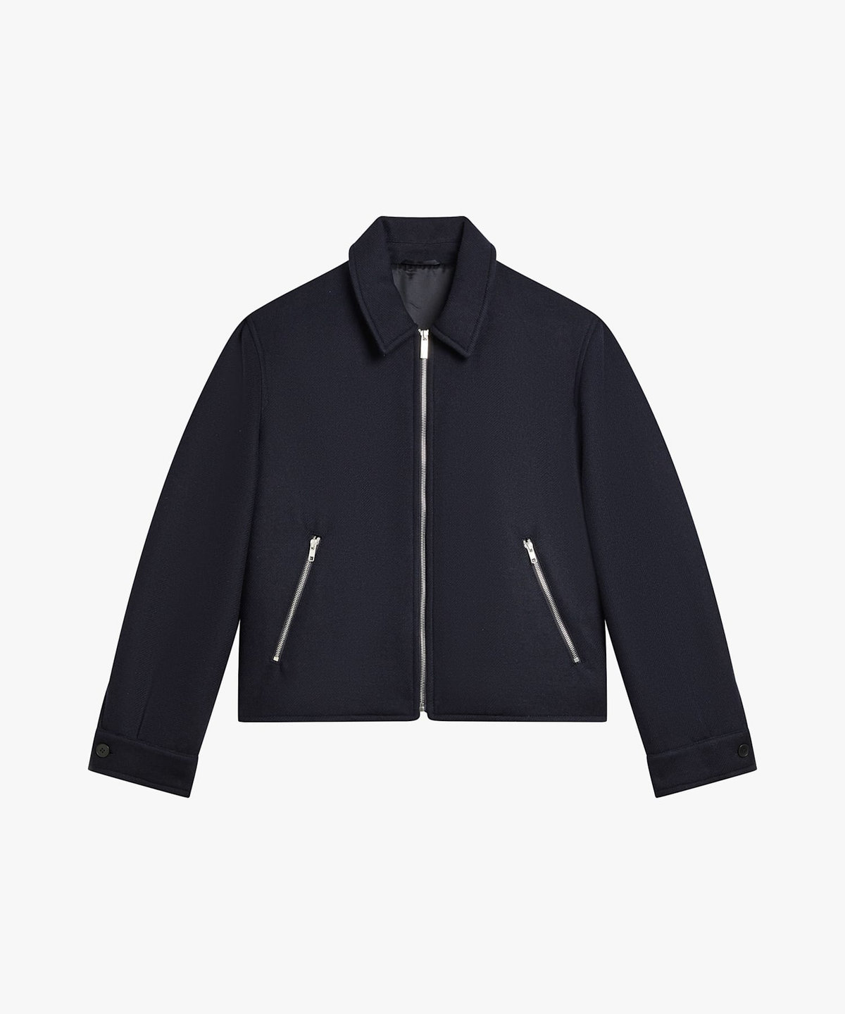 HOMME メンズ メンズ ウール 長袖 ジップアップブルゾン "New Chet" ブルー系その他