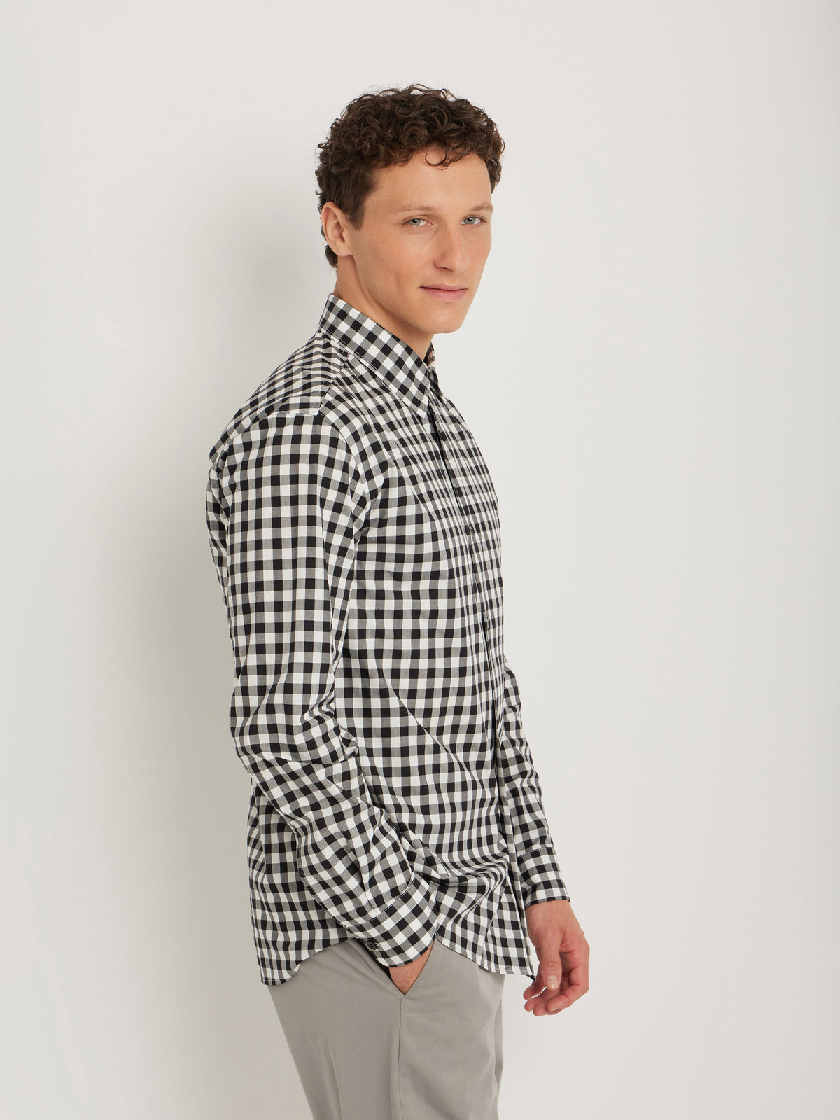 HOMME メンズ CAV1 CHEMISE ブラウス ブラック