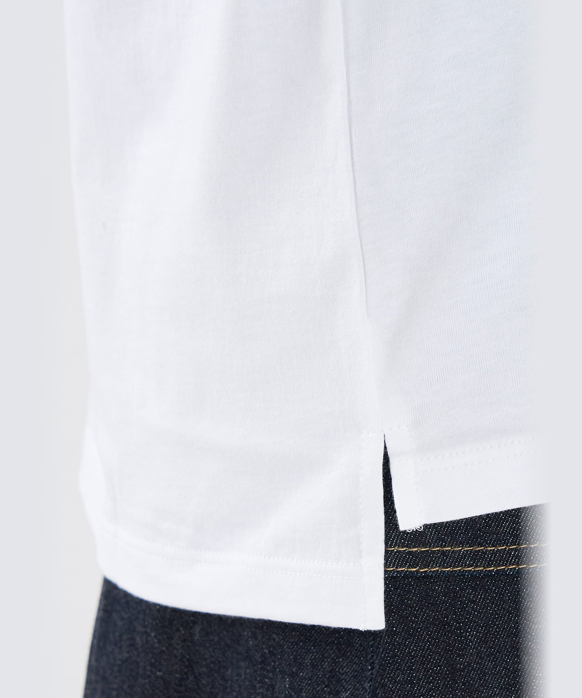 To b. by agnès b. Tiger T オーガニックコットン 半袖 アーティストTシャツ ホワイト