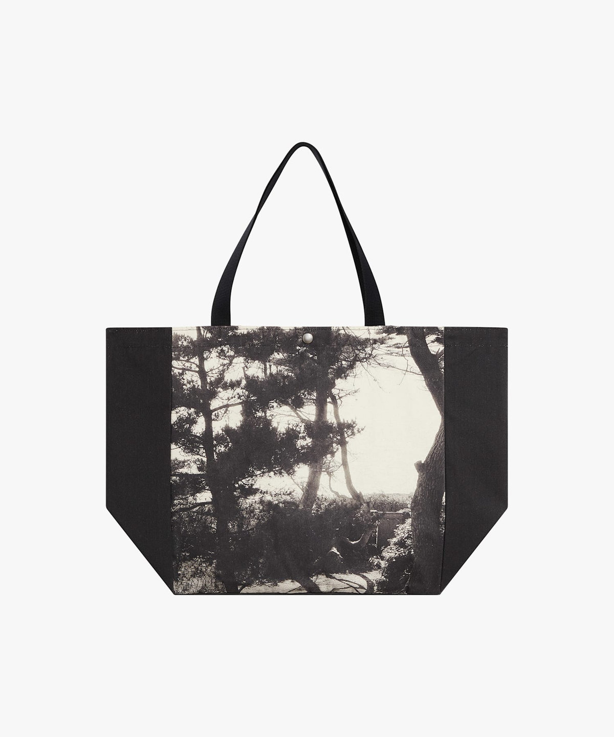 FEMME ウィメンズ フォトプリント コットンキャンバス トートバッグ "Arbre" ブラック