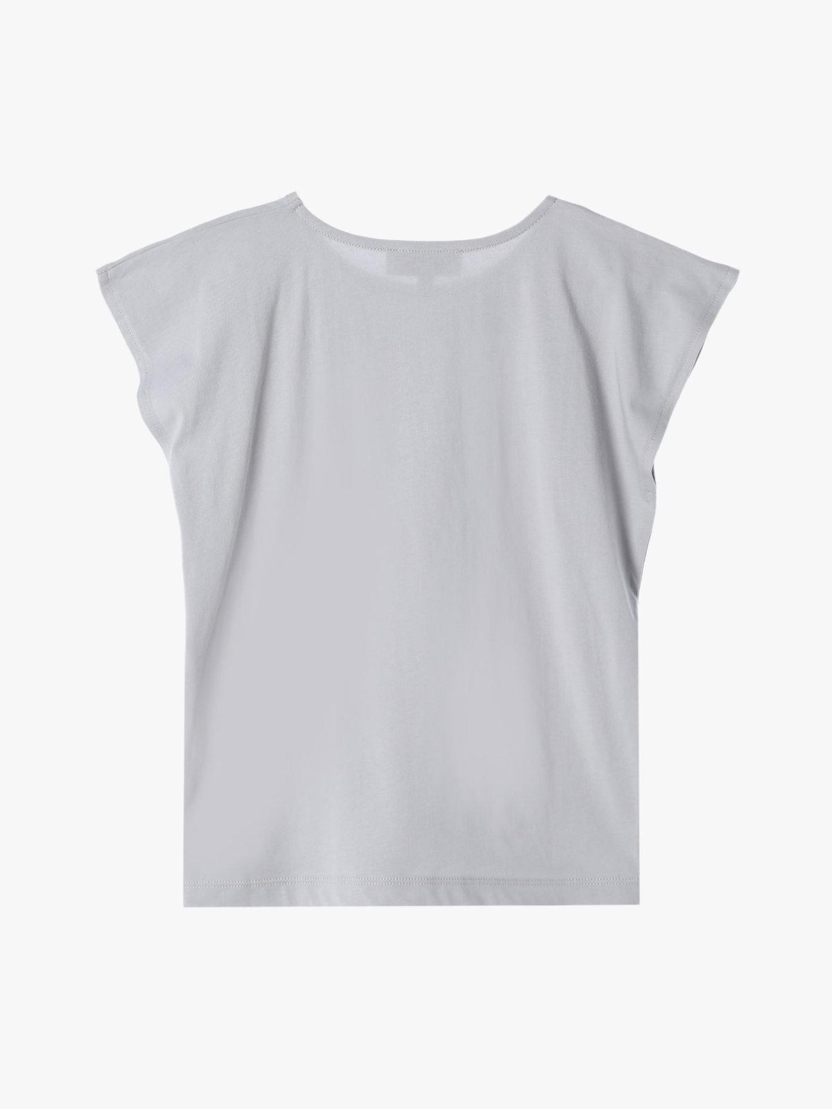 ENFANT ガールズ キッズ ロゴ コットン ノースリーブ Tシャツ "Rita" グレー