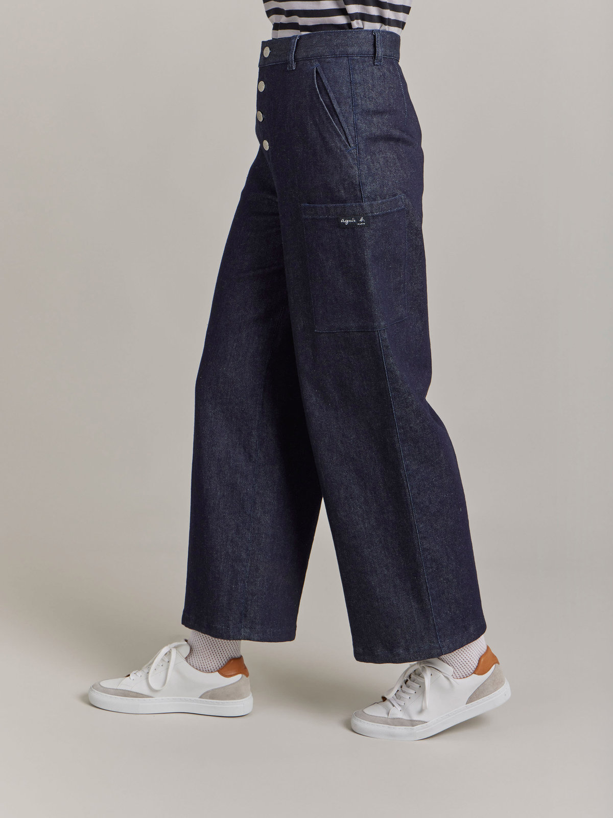 FEMME ウィメンズ 【Outlet】デニム ワイドパンツ ネイビー