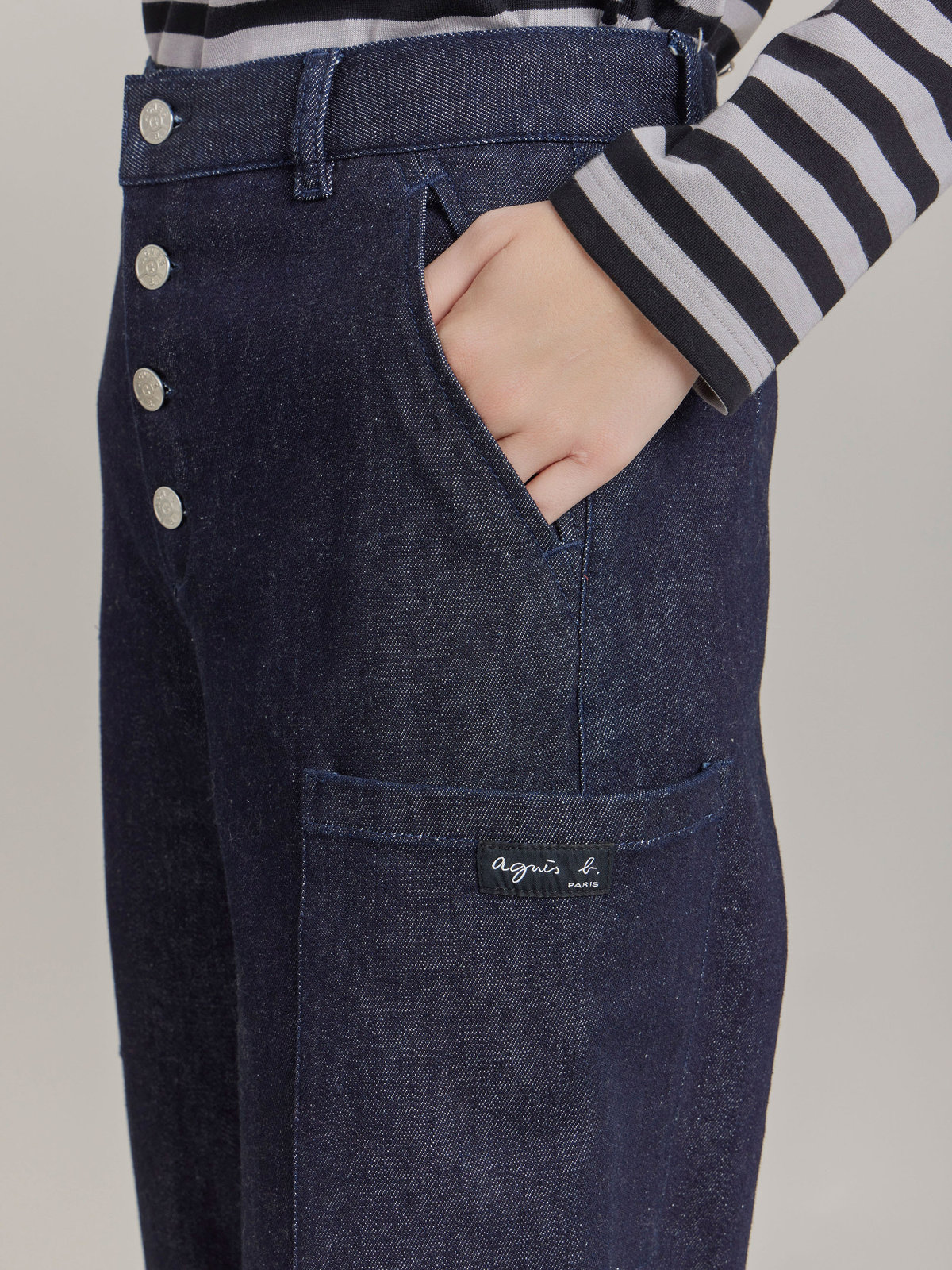 FEMME ウィメンズ 【Outlet】デニム ワイドパンツ ネイビー