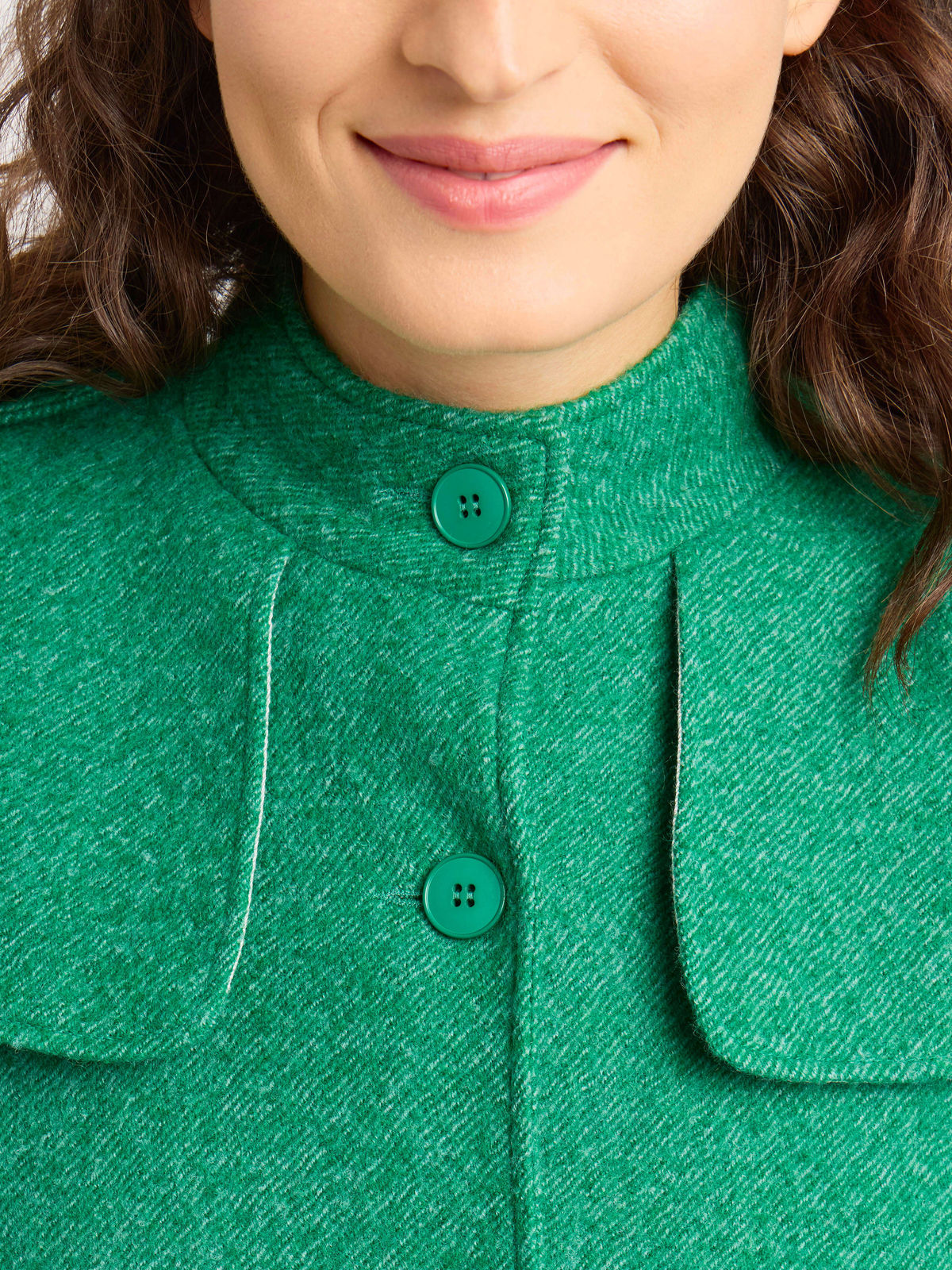 FEMME ウィメンズ 【Outlet】ウール トレンチコート グリーン系その他