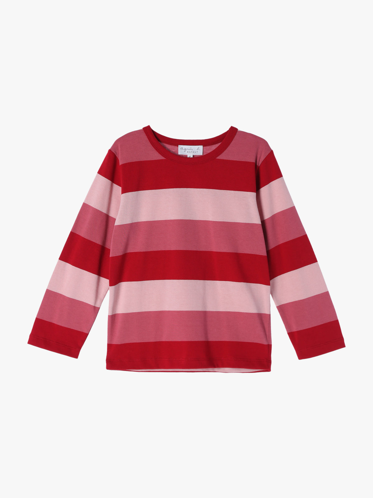 ENFANT ユニセックス 【Outlet】JJJ0 E COULOS キッズ カットソー レッド×ピンク