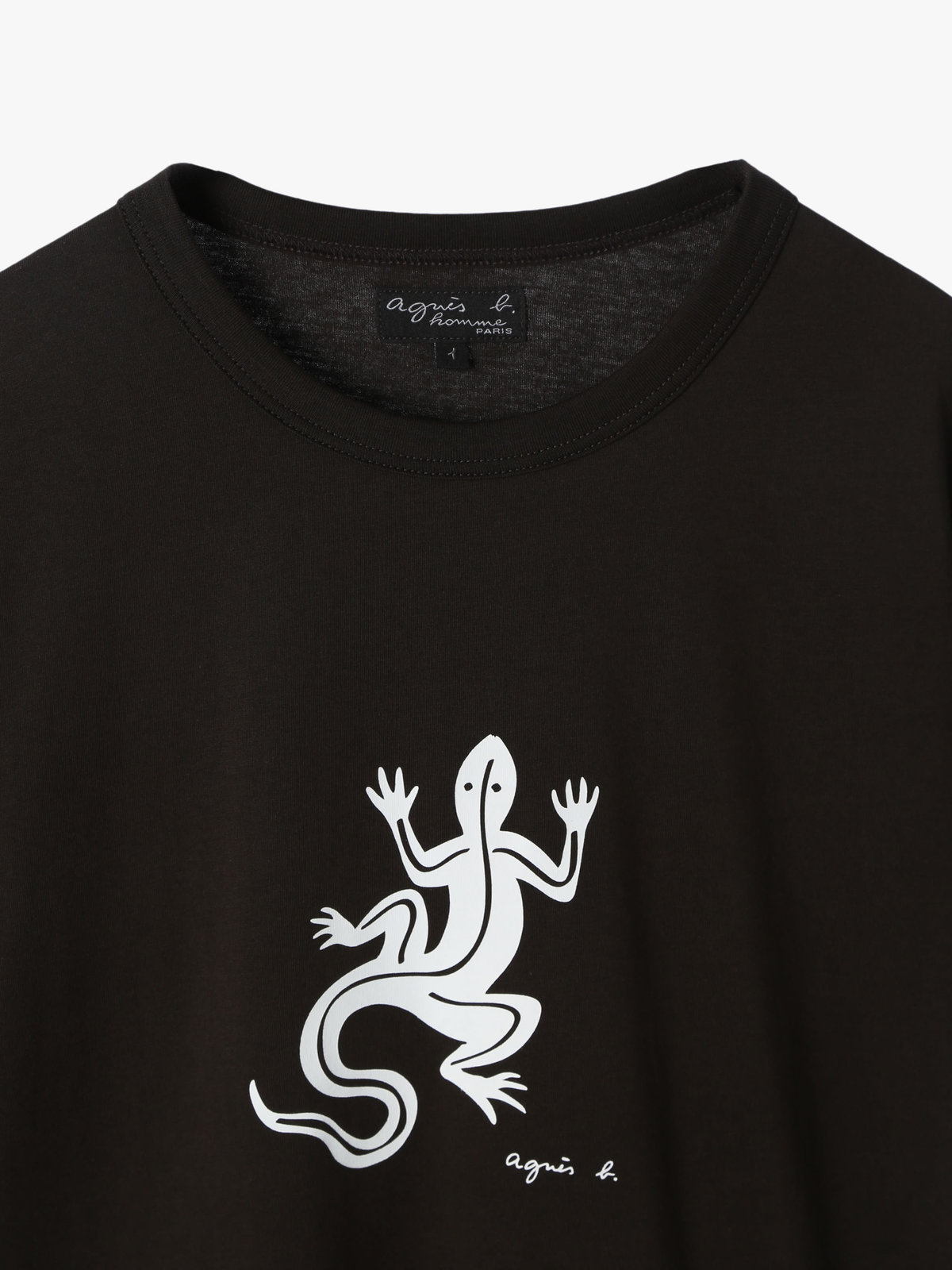 HOMME メンズ メンズ アイコニック コットン 半袖 Tシャツ ”Lezard” ブラウン系その他
