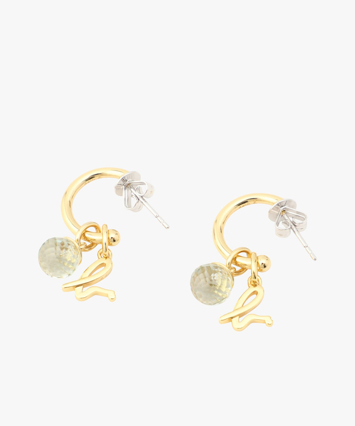 FEMME ウィメンズ ストーンピアス "Green Amethyst" グリーン